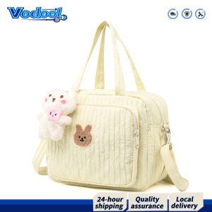 【Fast delivery】 Functional Baby Diaper Bag Large Capacity Travel Tote with Cartoon Characters and Insulated Compartments