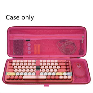 Geekria 75% Keyboard Case Hard Shell Travel Carrying Bag for Compact 84 Key Computer Mechanical Gaming Keyboard Compatible with Logitech POP Keys Mechanical Wireless