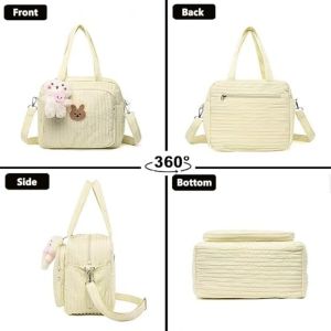 Crossbody Diaper Bag Tote Mommy Bag Lightweight Travel Baby Bag Multi-Function Portable Nappy Bag