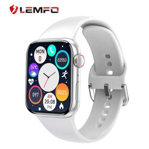 Lemfo DT200 Smart Watch Men Women PK Smartwatch W37 Pro Bluetooth Call Custom Watch Face Wireless Charging Heart Rate