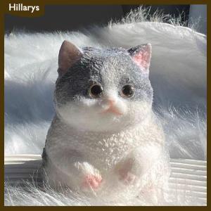 [Hillarys] Taba Cute Chubby Cat Orange Cat Plush Soft Sticky Girl Kids Birthday Gift Fidget Squishy Toy Pet Ornaments Gifts