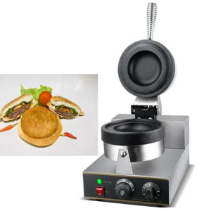 Ice cream burger machine commercial electric single head non rotatable circular burger embryo UFO burger ice cream machine