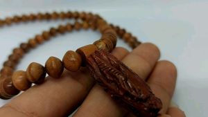 tasbih kayu galih bidara arab terbaru butiran wajik kepala ukir naga