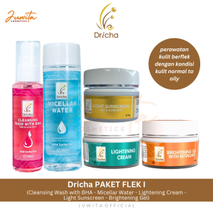 Dricha paket flek 1 untuk perawatan kulit berflek dengan kondisi kulit normal to oily
