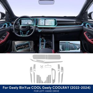 secr For Geely COOLRAY 2022 2023 2024 for Geely Binyue Cool Accessories Car Interior Film TPU Gear Panel Center Console Anti-scratch 6K4N7