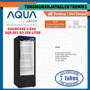 Aqua Showcase Kapasitas 258 L AQB-261GO Series Garansi Resmi BY Tmj