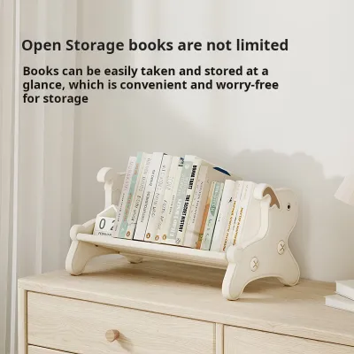 SG Stock - Desktop Bookshelf Small Bookcases for Kids Mini Bookshelf Wood for Desk Small Bookcases Free Standing