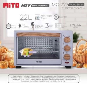 MITO MO 777 HIT Oven Listrik Kapasitas 22 Liter - KUALITAS PREMIUM(Terlaris)- TERLARIS