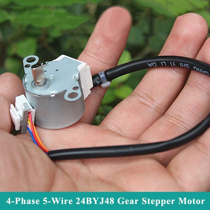 24BYJ48 Micro 24MM 4-Phase 5-Wire Gear Stepper Motor DC 12V Mini Gear ...