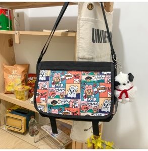 Túi Vải Bố Túi Xách Nữ Đeo Một Vai Văn Nghệ Dung Tích Lớn Cho Học Sinh Túi Xách Đi Học Đeo Chéo Phong Cách Hàn Quốc ins Túi Học Thêm Dễ Phối