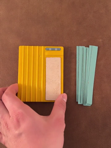 Leathercraft Tool Sharpener Includes Leather Beveler Burnisher and 12 Sandpaper For Leather Beveler Grinding Sharpening