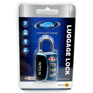 ST GUCHI SGPL-TSA12068 TSA Luggage Padlock 3-Digit Combination Travel Lock for Suitcase & Bag