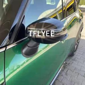 KuLeyp The Black Flag Shell Car Door Rear View Mirror Covers For BMWCooper S JCW F54 F55 F56 F57 F60 2020 2021 2022 Accessories