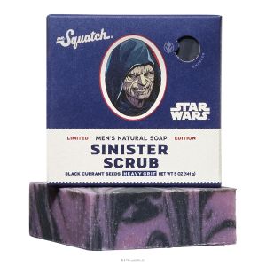 Dr. Squatch Natural Mens Bar Soap – Star Wars Inspired Gifts for Men – Natural Cold Process Soap Bar – Sinister Scrub (5 oz)