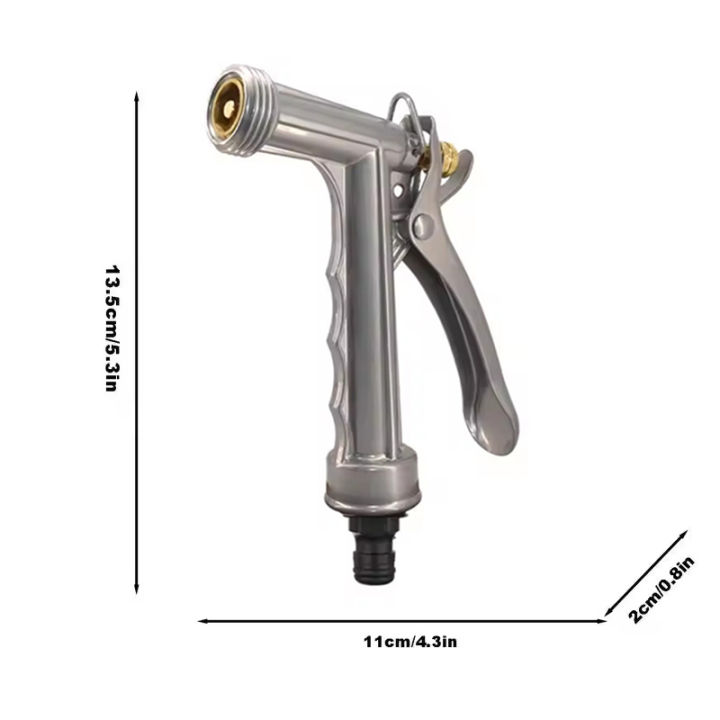 KIPRUN%20Garden%20Hose%20Nozzle,%20Meatal%20Garden%20Hose%20Spray%20Nozzle%20with%20Rear%20Trigger%20Grip,%20Adjustable%20High%20Pressure%20Nozzle%20Sprayer%20for%20Watering%20Plants%20Washing%20Car%20Showering%20Pet,%20Zinc%20Alloy%20-%20Image%209