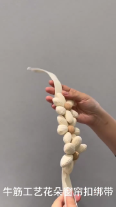 Flower Curtain Tieback Strap Easy Installation Elastic Window Drapery Holder Tie Holdbacks for Home Styling Decors