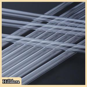 [Hilldora] หลอดดูดน้ำพลาสติกสีขาว10ชิ้นยาว9นิ้วใช้ซ้ำได้สำหรับขวดแก้วเหยือกแก้วแบบแข็ง