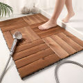 Bathroom Non-slip Floor Mat Shower Room Foot Pad Toilet Anti-drop Mat DIY Decking Panel Tiles Wood Garden Home Waterproof Easy Install Indoor Outdoor Solid Floor Home Balcony Terrace Garden Outdoor Splicing Decorative Mat. 