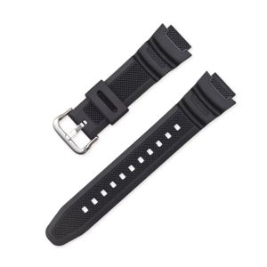 Zhangeer 18mm cao su mềm chuyên dụng dây đeo đồng hồ cho CASIO AQ-S810W SGW-400H W-800H AE-1000W F-108WH w215 MRW-200H AEQ-110W Dây đồng hồ khóa cài Vòng đeo tay không thấm nước