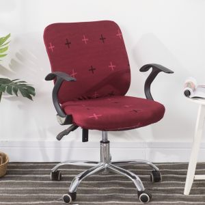Gaming Chair Cover Stretchable Office Chair Cover Backrest Anti-Dirty Rotating Chair Slipcovers 1 Seat Cover+1 Back Cover 2 PCS Per Set