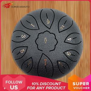 GorgeousAuto 6 Inch Steel Tongue Drum - 11 Melodic Tunes - Perfect for Beginners and Music Lovers - Lightweight and Easy to Use