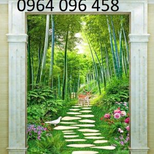 Tranh gạch 3d phong cảnh tre trúc - XBC43