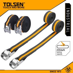 Tolsen Industrial 2pcs Tie Down Set (25mm x 2.5m) with High Elasticity 62246