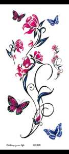 Tato Temporer Tattoo Tatto Temporary Tahan Air Sementara Anti Air Seri QC-626