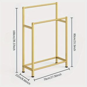 Nordic Towel Rack Luxury Storage Rack Standing Storage Shelf Bathroom Gold Towel Rack