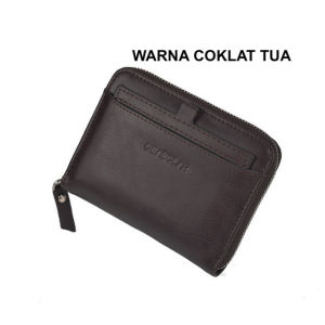 Deabolar Dompet Uang Lipat Zipper Pria Wanita RFID K3208-2 Bahan Kulit Sintetis Kilat Lilin Muat Banyak Uang