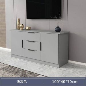 LZ-Modern minimalist TV cabinet small household living room combination wall cabinet floor cabinet light luxury European style TV cabinet
