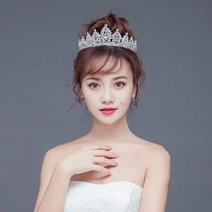 Vương miện pha lê đính đá Vương miện cài tóc cô dâu Phụ kiện trang phục cưới Phụ kiện cô dâu