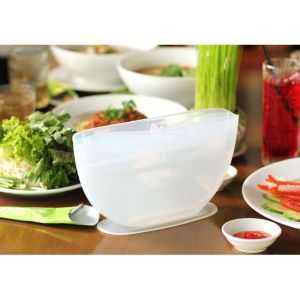 Tô nhựa nhúng bánh tráng 3 ngăn GIÁ TỐT Tiện lợi-An toàn-Đẹp mắt