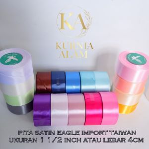 Pita Satin Eagle Ukuran Besar 4cm Import Taiwan Untuk Souvenir Bungkus Kado Murah Di Jual Per SLOP