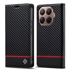 For Xiaomi Mi 17T 15T 14T 13T 12T 11T Pro / Xiaomi Mi 11 Lite 5G NE Phone Case Carbon Fiber Magnetic Wallet Card Slots Couples Flip Cover Casing