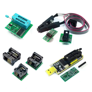 CH341A Programmer Adapter SOIC8 Adapter SOP8 Clip with Cable 1.8V Adapter EEPROM Flash BIOS USB Programmer Adapter Kit