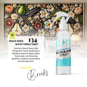 My Home 134 TEASE NOIR Premium Room and Linen Disinfectant Spray Paraben Free Car Bathroom Freshener