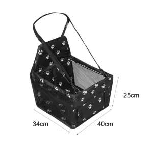 Lovinland Pet Dog Booster Seat with Upgrade Support Rod Breathable and Foldable Pet Car Basket Pet Dog Cat Car Portable Seat Suitable for Small Pets Carriers Bag