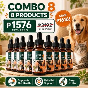 Combo 5 VetaDrops+ Pet Supplement – Probiotics for Digestive & Immune Health