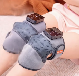 Máy massage khớp gối đa chức năng: vừa massage vừa chườm ấm giúp giảm đau và thư giãn tại nhà.