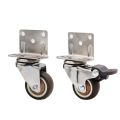 Đồ nội thất Bánh xe Tủ cho xe đẩy Giường cũi cho bé Bánh xe xoay, Bánh Xe Cao Su Mềm Xoay Không Gây Tiếng Ồn Cho Nôi Em Bé. 