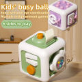Little Buddy 6-in-1 Baby Activity Ball Toy Montessori Cube Toy Infant Hand Training Educational Toy. 