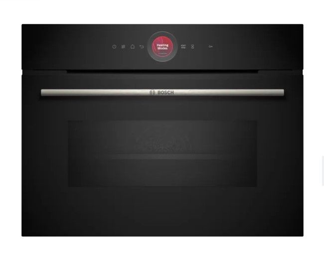 NEW BOSCH Series 8 Builtin compact oven with microwave function 60 x 45 cm Black CMG7241B1B