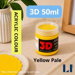 Màu Acrylic 3D 50ml vẽ trên mọi chất liệu màu đẹp tươi sáng an toàn.