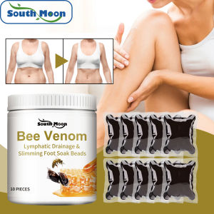 South Moon bee venom soaked foot beads relieve leg discomfort clean foot skin moisturize tighten and beautify the body Bee Venom Foot Bath Gel