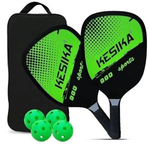 Pickleball Racket Single Paddle High Density Fiberglass Pickleball Racquet for JTNZ