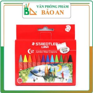 Sáp Màu Staedtler Luna 2200LC12(12 Màu)có sắc màu tự nhiên tươi sáng ăn màu tốt trên các loại giấy thông dụng.