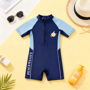 Swimwear Rashguard for Kids 3-11 Years Old Cute Printed Design Swimming Attire Swimsuit for Girls & Boys