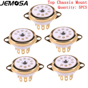 Ổ cắm ống gốm 9 chân GZC9-C B9A cho ống van 12AX7 ECC83 6922 ECC88 EL84 ECC82 12AU7 bộ khuếch đại ống chân không Hifi