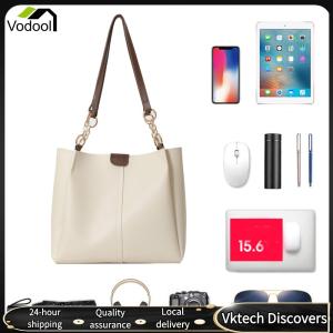 【Vodool】 Tote Bag with Strap Portable Shoulder Bag with Pockets Shoulder Handbag for Women Girls Ladies Daily Use